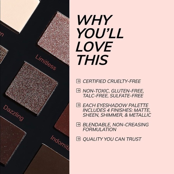 Realher Do Your Squats Eyeshadow Palette. Made in USA. Application tips incl. - Picture 3 of 5